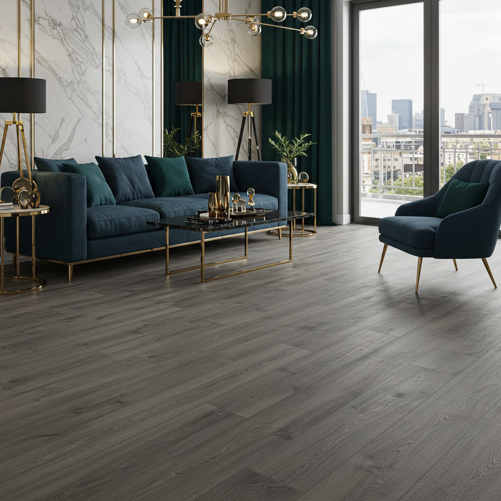 Coastal Gray Vinyl Wood Flooring - Decora (V1-WD-05)