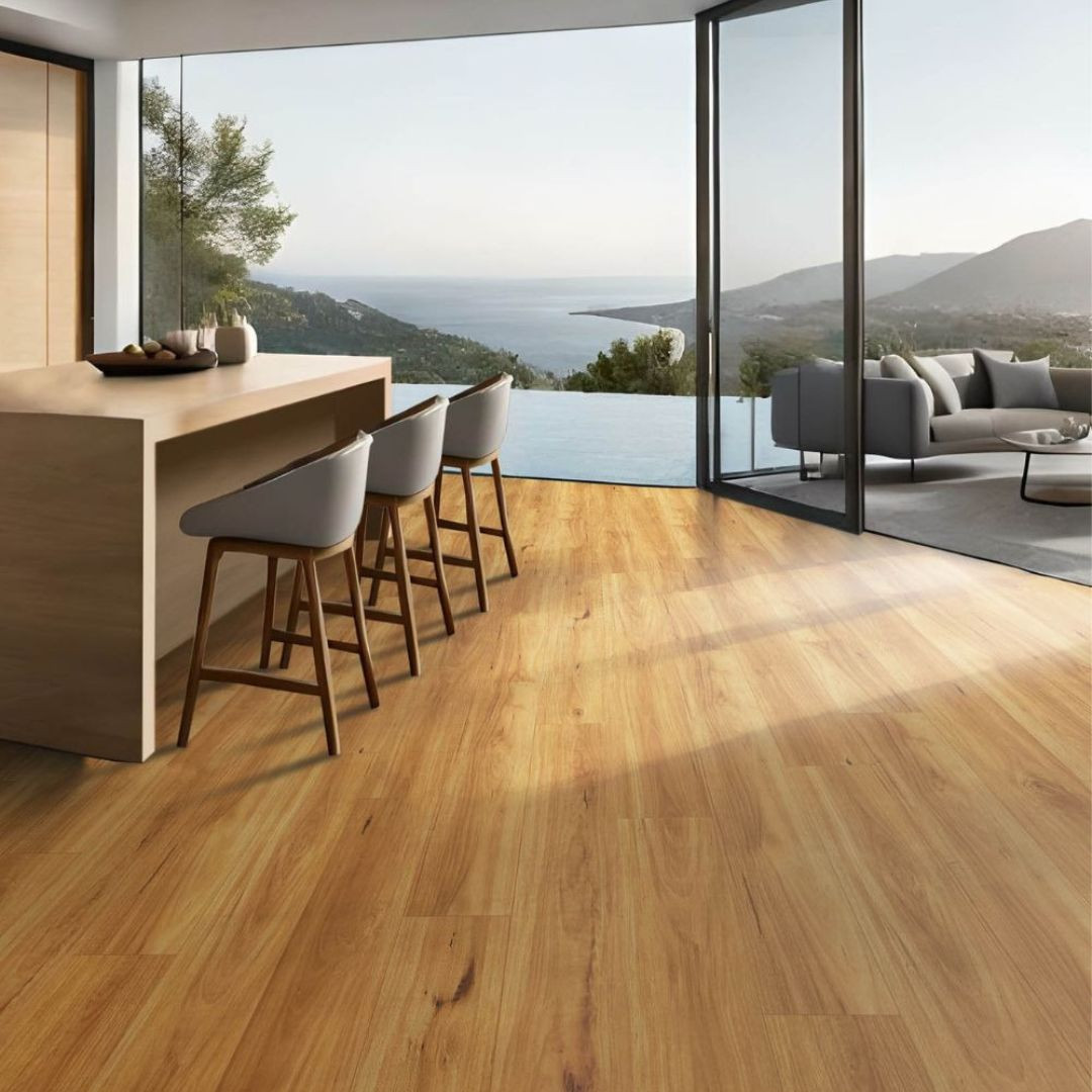 Salmon Brown Vinyl Wood Flooring - Decora (V1-WD-03)